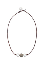 Pavé in a Pod Choker - Hottest Designer Pearl and Leather Jewelry | VINCENT PEACH
 - 1
