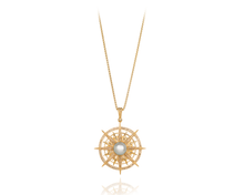 14 Karat Gold Compass Necklace - Vincent Peach Fine Jewelry