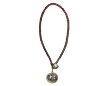 Gold Trojan Coin Necklace with Diamonds - Vincent Peach Fine Jewelry