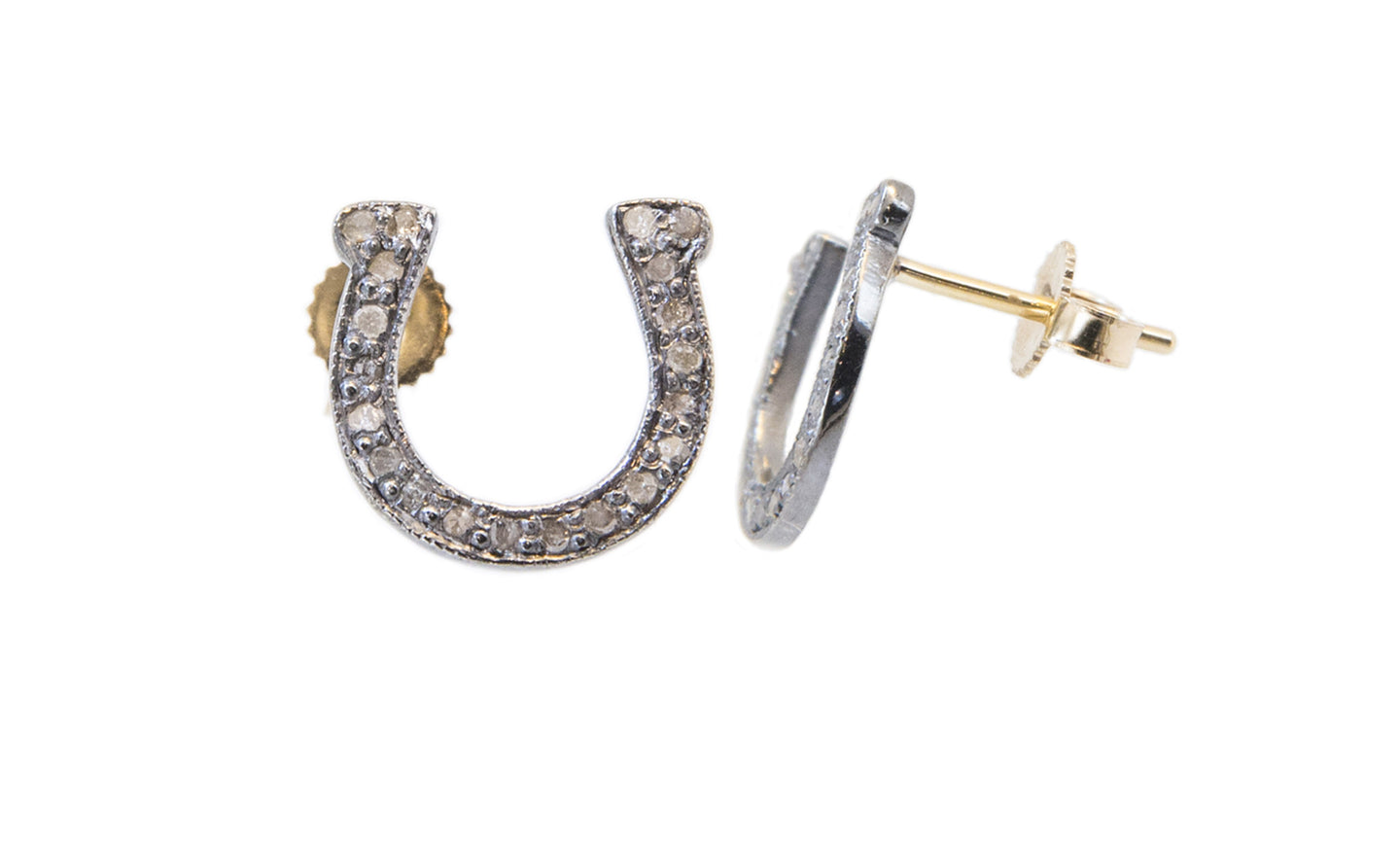 Horseshoe Post Earrings - Vincent Peach Fine Jewelry