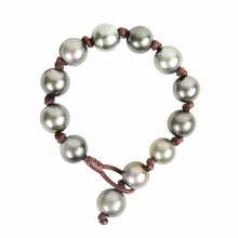 Knotted Tahitian Bracelet - Hottest Designer Pearl and Leather Jewelry | VINCENT PEACH
