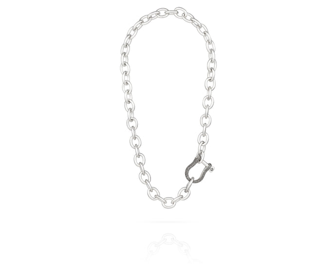 Shackle Chain Necklace | Diamond