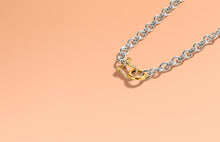 Petite Shackle Chain Necklace | Gold Diamond - Vincent Peach Fine Jewelry