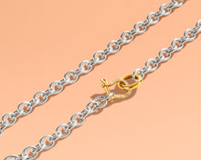 Petite Shackle Chain Necklace | Gold Diamond - Vincent Peach Fine Jewelry