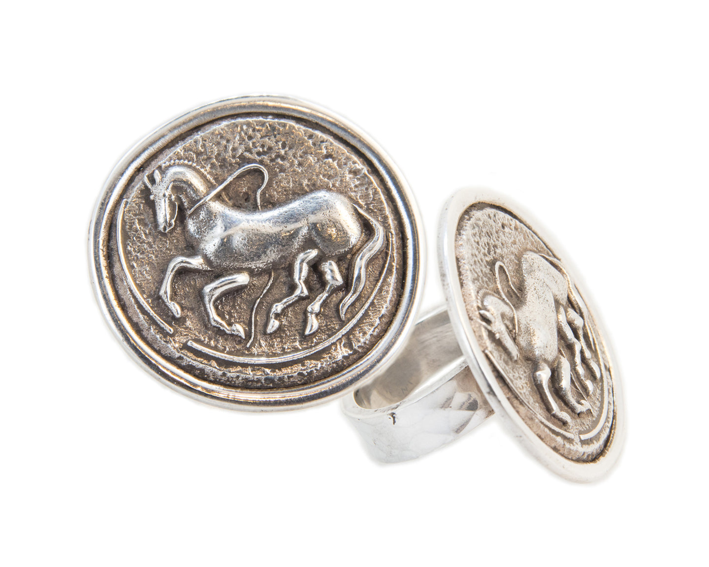 Trojan Coin Ring - Vincent Peach Fine Jewelry