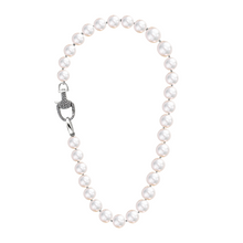 Tahitian Pearl necklace with diamond signature VP equestrian clasp