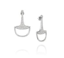 Medium Equestrian Bit Earrings | Diamond