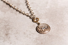 Diamond Trojan Coin Chain Necklace