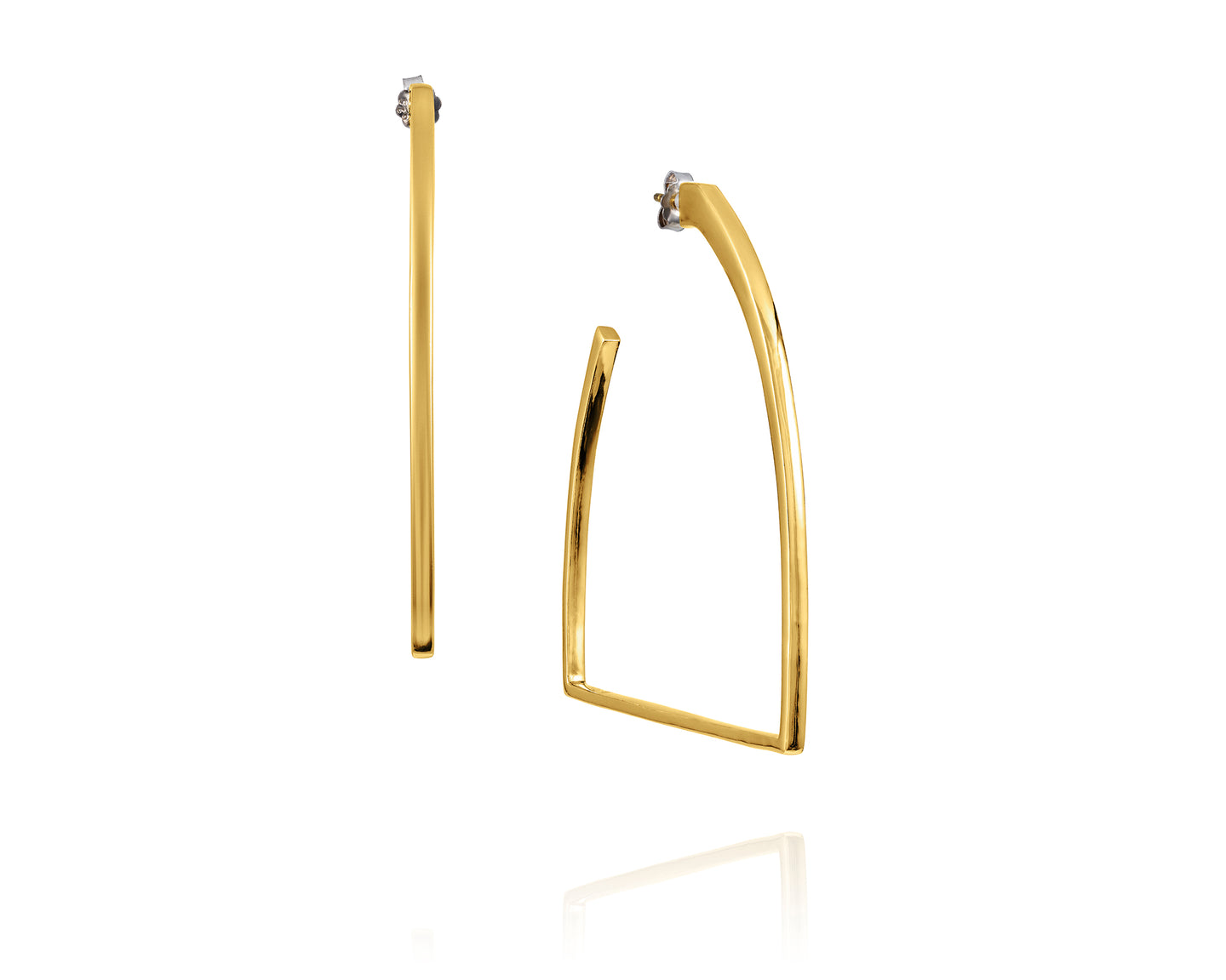 Stirrup Hoop Earrings - Vincent Peach Fine Jewelry