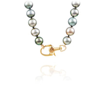 Tahitian Pearl necklace with diamond signature VP equestrian clasp