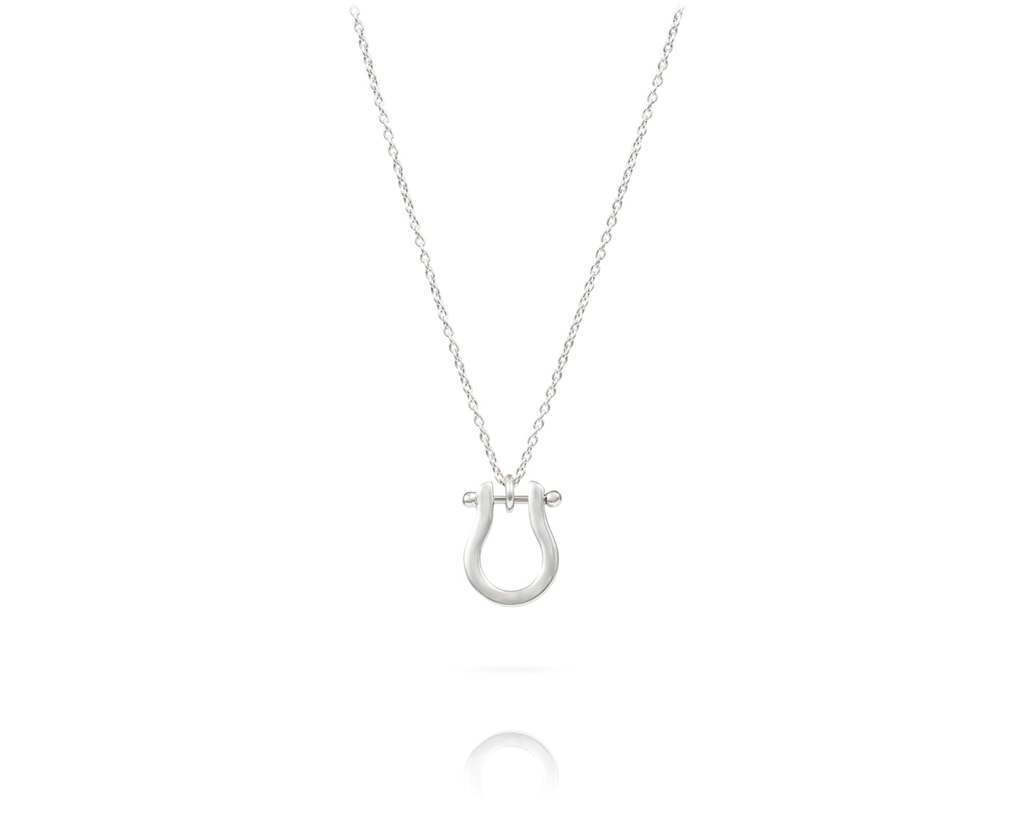Small Shackle Charm Necklace - Vincent Peach Fine Jewelry