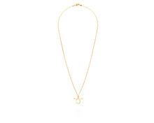Small Fulmer Bit Charm Necklace | Gold