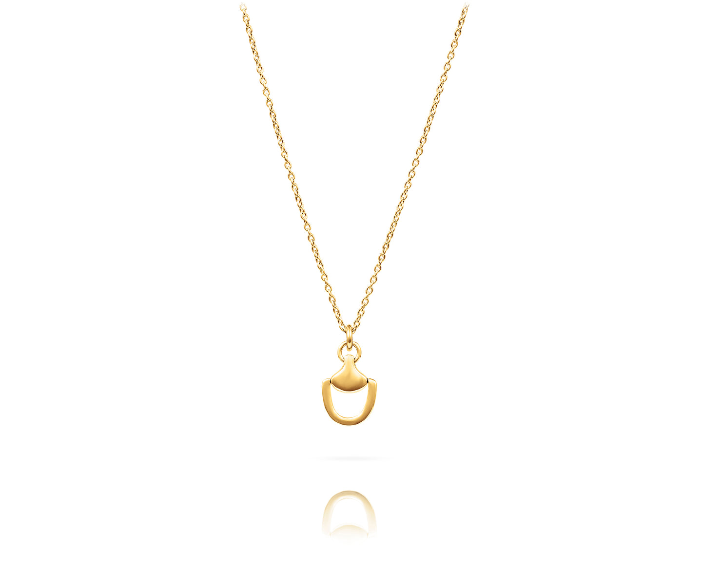 Small Churchill Downs Charm Necklace | Gold - Vincent Peach Fine Jewelry