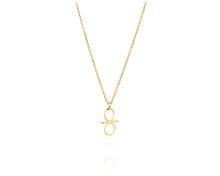 Small Fulmer Snaffle Bit Charm Necklace | Gold - Vincent Peach Fine Jewelry