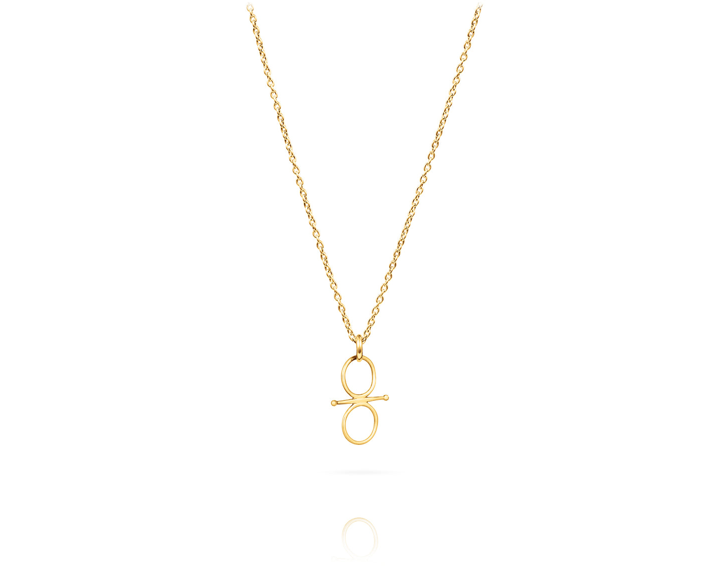 Small Fulmer Snaffle Bit Charm Necklace | Gold - Vincent Peach Fine Jewelry