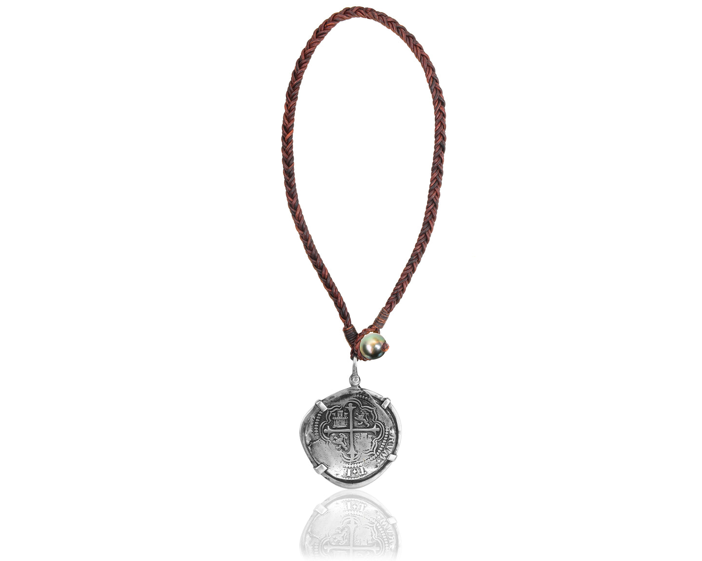 Eight Réales Spanish Shipwreck Coin Necklace - Vincent Peach Fine Jewelry