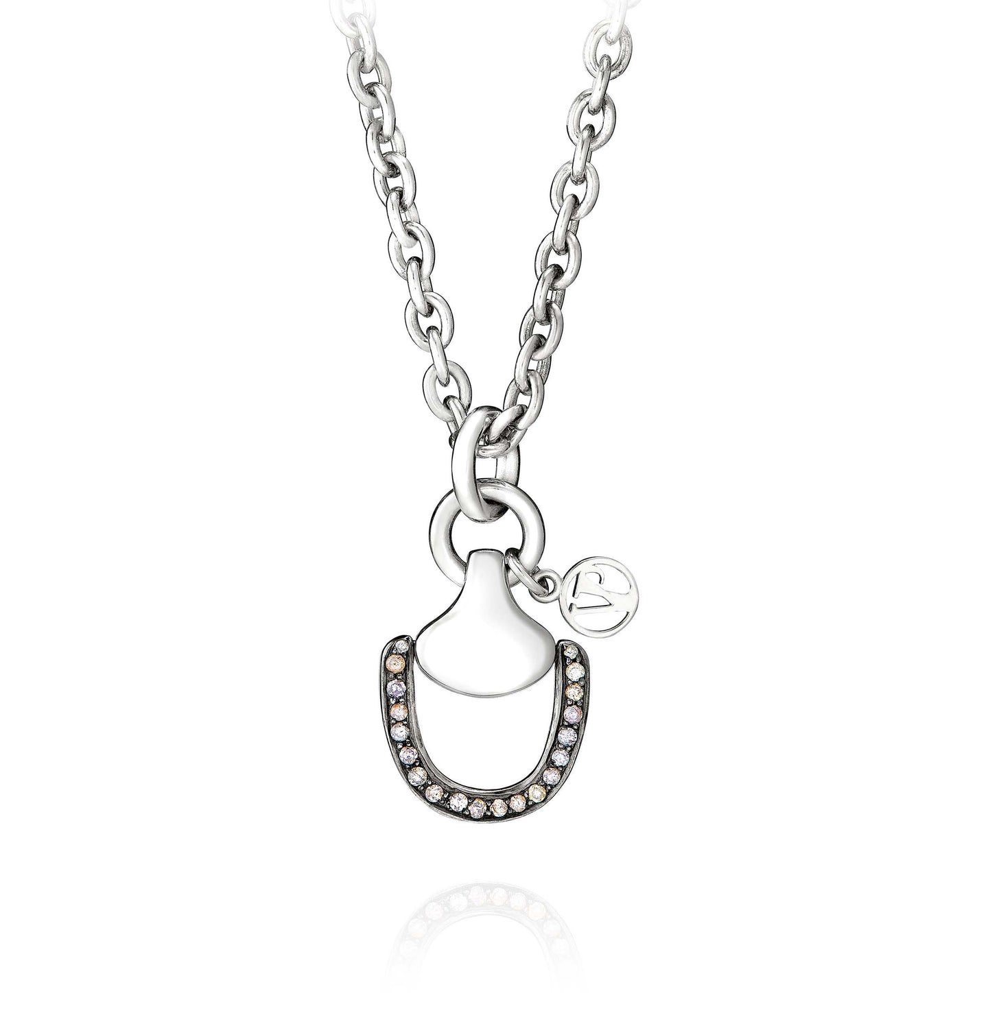 Churchill Downs Necklace | Half Diamond - Vincent Peach Fine Jewelry