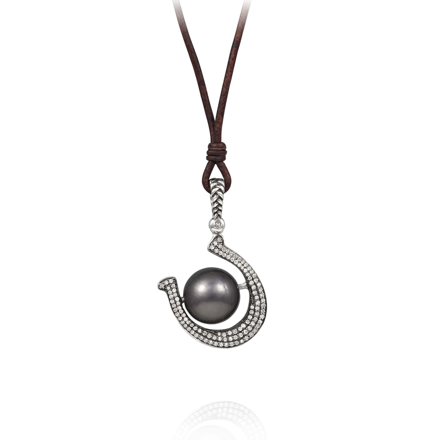 Horseshoe Diamond Pendant - Vincent Peach Fine Jewelry