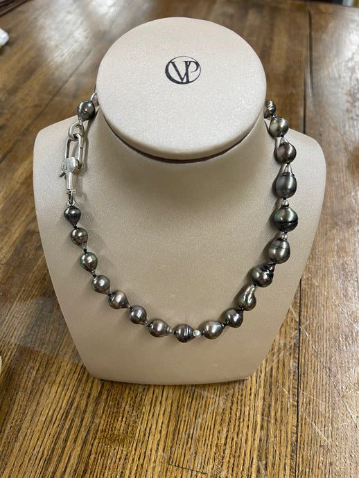 Tahitian Pearl Knotted Necklace - Vincent Peach Fine Jewelry