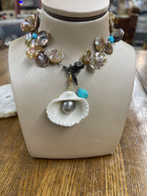 Pink Pearl/Turquoise Necklace - Vincent Peach Fine Jewelry