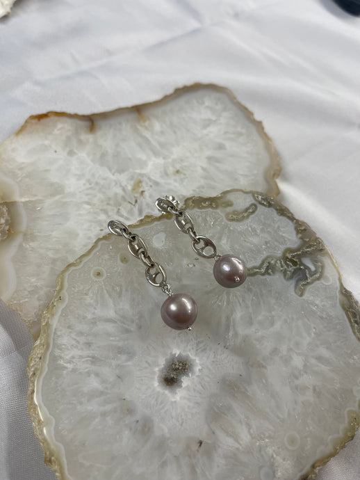 Dorado Silver Pink Pearl Earrings - Vincent Peach Fine Jewelry