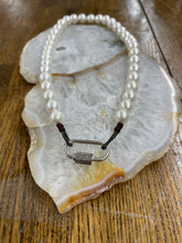 10.8-11.4mm Freshwater Pearl Carabiner Necklace - Vincent Peach Fine Jewelry