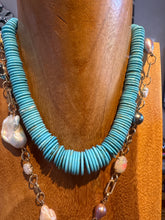Turquoise Diamond Santa Fe Necklace - Vincent Peach Fine Jewelry