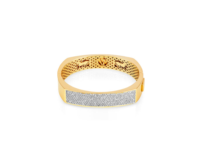 12MM DIAMOND TOULOUSE BANGLE 14KT - Vincent Peach Fine Jewelry