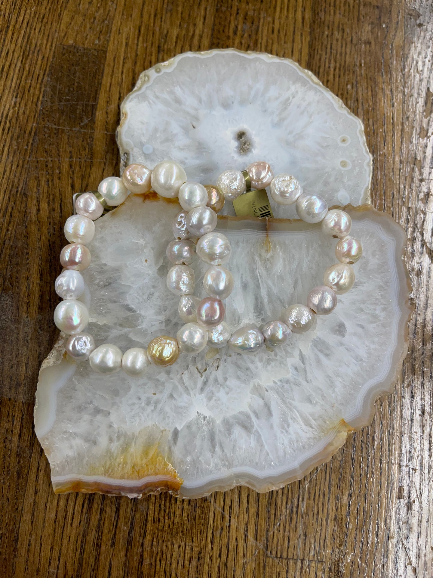 Freshwater Pearl Stretch Bracelet - Vincent Peach Fine Jewelry