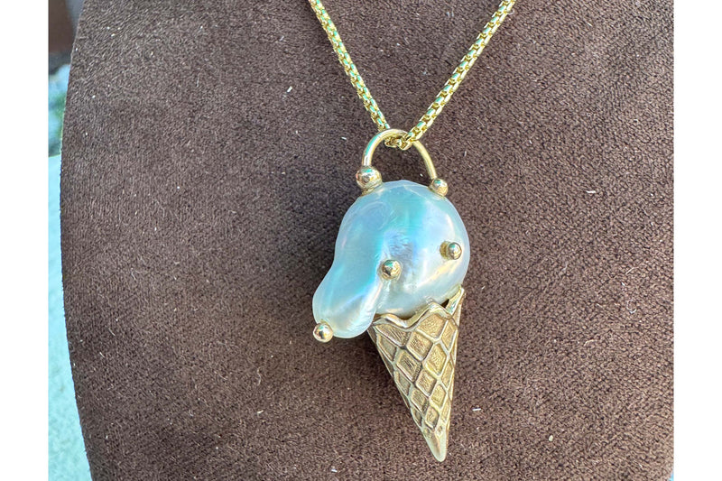 Ice Cream Cone Necklace | Vincent Peach Fine Jewelry