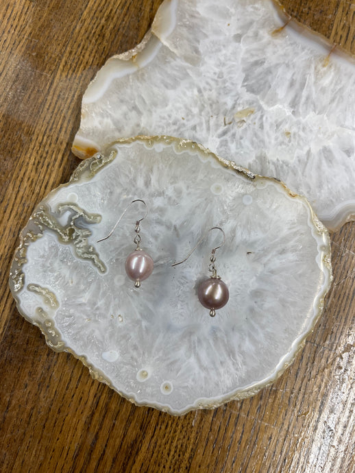 Pink Pearl Royal Drop Earrings - Vincent Peach Fine Jewelry