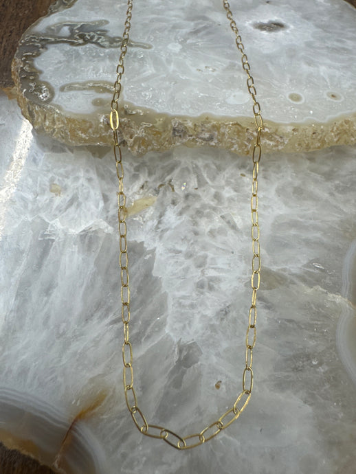 2mm 14kt Gold-fill Paperclip Chain - Vincent Peach Fine Jewelry