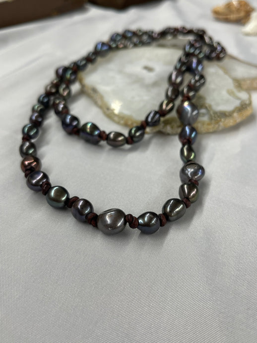 Color Enhanced Knotted Lariat - Vincent Peach Fine Jewelry
