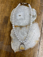 Stirrup Freshwater Pearl Necklace - Vincent Peach Fine Jewelry