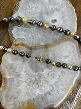Multi Colored Pearl Necklace Gold Clasp - Vincent Peach Fine Jewelry