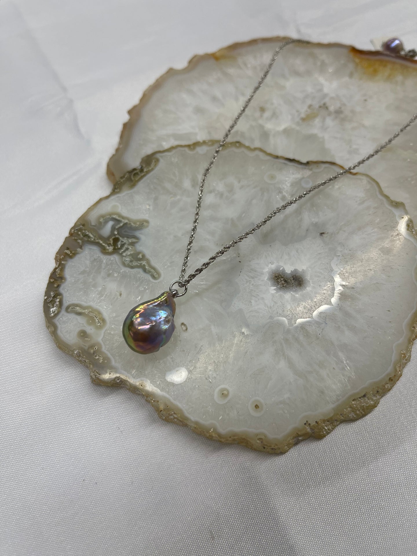 Pink Pearl Silk Necklace - Vincent Peach Fine Jewelry