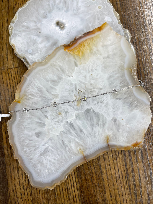 .8 ct Lab Diamonds by the Yard Bracelet white Gold