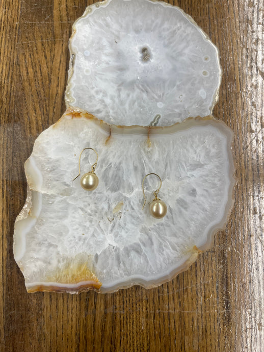 11mm Golden South Sea Earrings - Vincent Peach Fine Jewelry