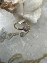 Pave Diamonds and Sapphire Ring