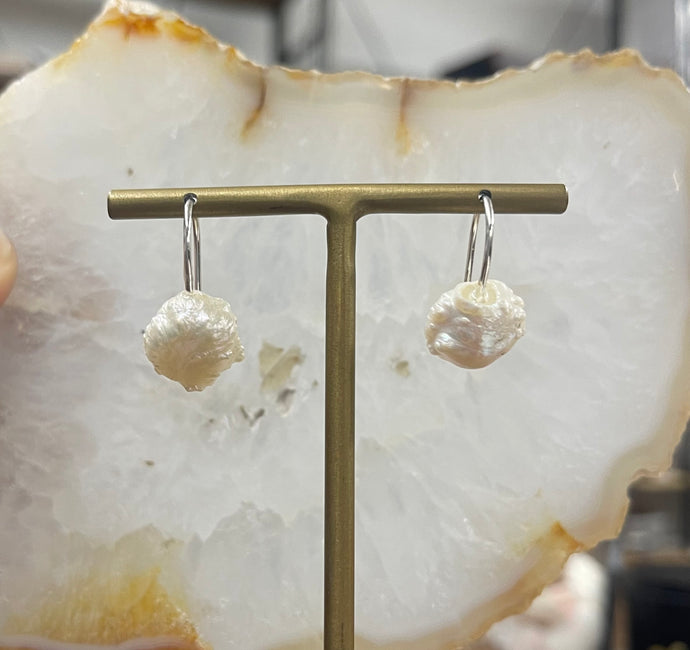 Horseshoe Rosebud Earrings