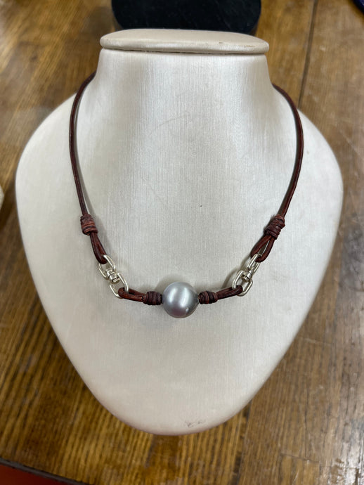 Tahitian Pearl Sterling Silver Seaplicity Necklace - Vincent Peach Fine Jewelry