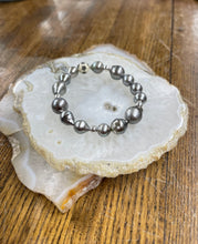 Tahitian Pearl Stretch Bracelet-Diamond Star Bead - Vincent Peach Fine Jewelry