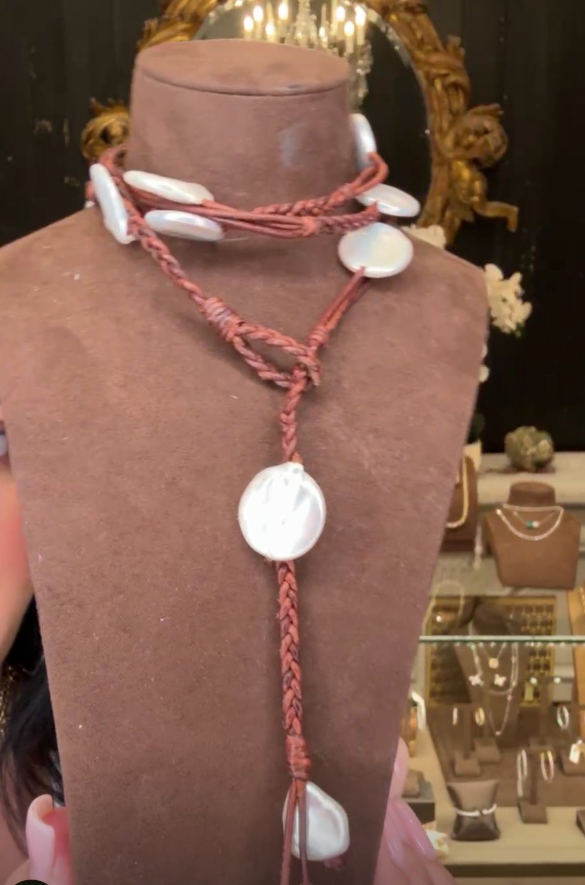 Coin Pearl Bohemian Lariat