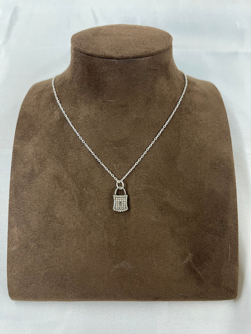 Diamond Lock Necklace - Vincent Peach Fine Jewelry