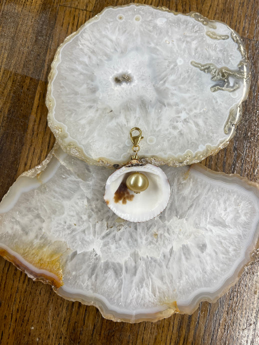 13mm South Sea Pearl Shell Pendant - Vincent Peach Fine Jewelry