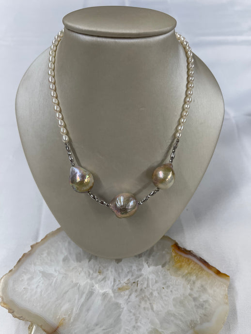 Three Pearl Necklace