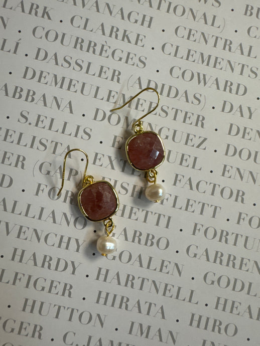 Rose Quartz Earrings