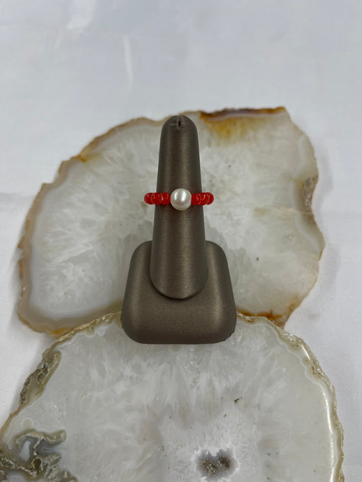 Orange Stretchy Ring - Vincent Peach Fine Jewelry