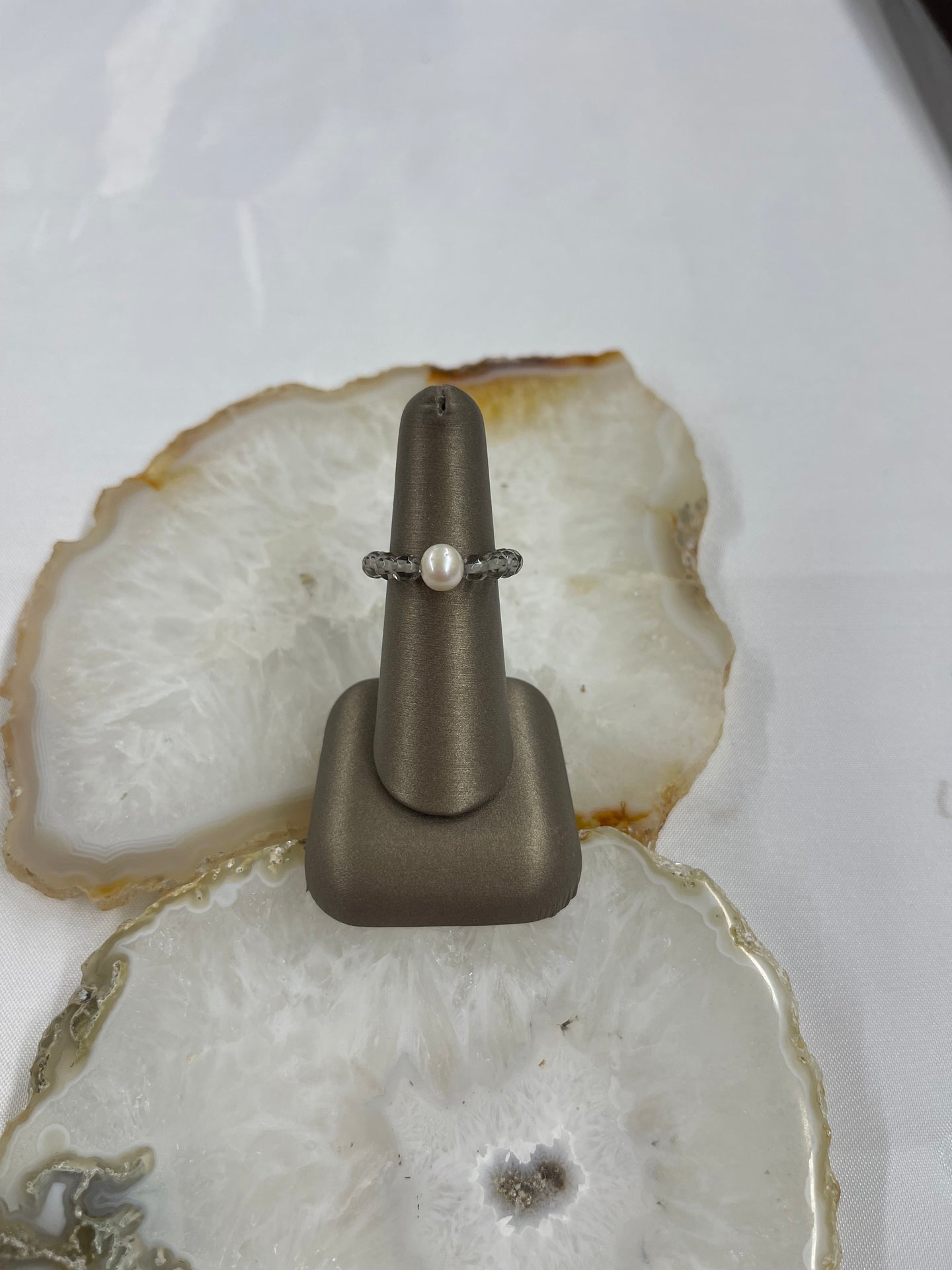 Gray Stretchy Ring