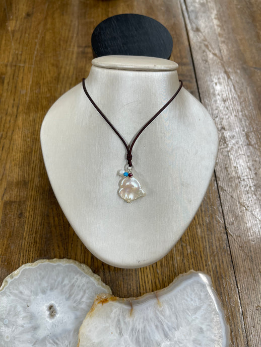 Flat Pearl Royal Drop Necklace - Vincent Peach Fine Jewelry